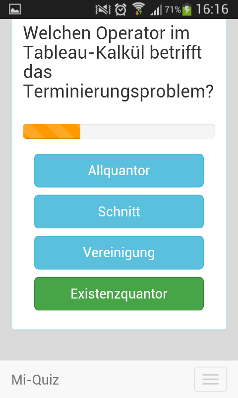 Spielanzeige in der Responsive-Web-App